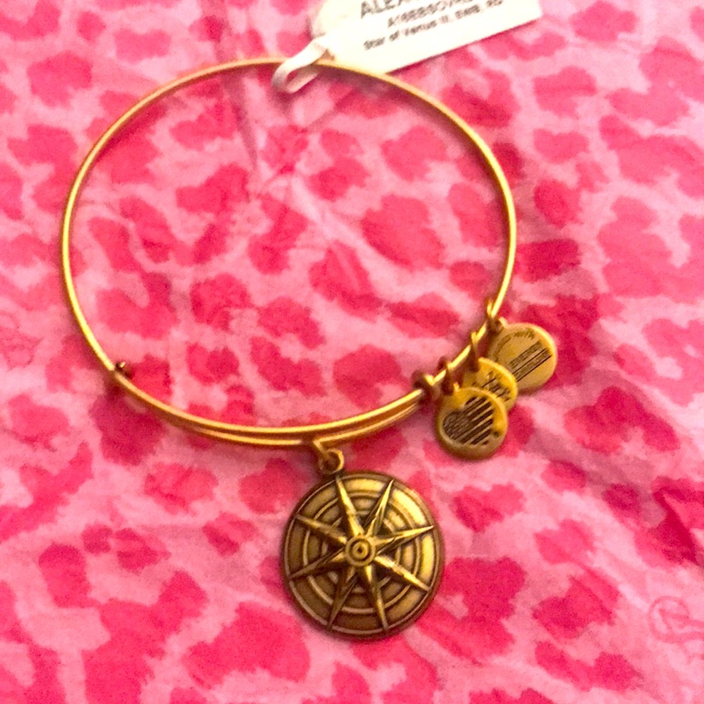 Alex and Ani gold bracelet “ Star of Venus” 2/$20